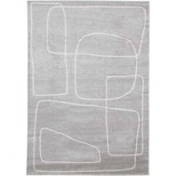 Carpet Living Alfombra de decoración en tela gris 160x230cm
