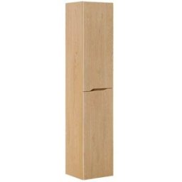 Petits meubles Columna de pared 2 puertas madera paneles laminados y mdf roble claro