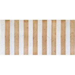 NATYAL Cabecero de madera maciza en tono beige y blanco 100x75cm