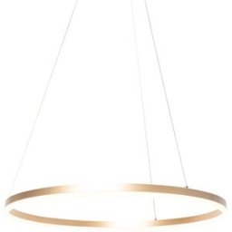 QAZQA Lámpara colgante aluminio oro/latón