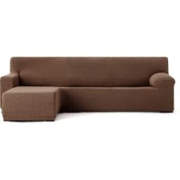 Eysa Funda de sofá chaise longue izquierda b/c marrón 250 - 360 cm