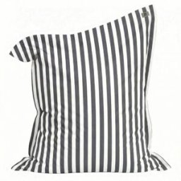 Deco Arts Funda puf gigante xxl 180x140cm rayas gris oscuro