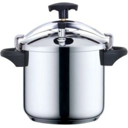 Kitchen Move Olla a presión con cierre de estribo plata ø24cm 8l