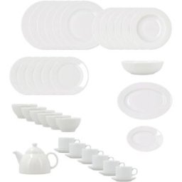 Bidasoa Vajilla 40 piezas porcelana blanca