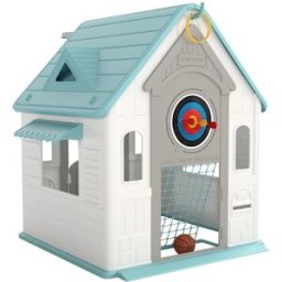 AIYAPLAY Casita infantil 132x118x124 cm beige