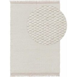 Benuta Alfombra de lana crema 160x230