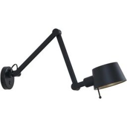 Lucande Lámpara de pared de metal negro