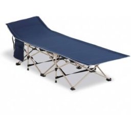 ComfortXL Cama camping con funda Oxford y bolsa azul