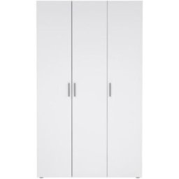 Calicosy Armario con 3 puertas decoración roble y blanco brillante h200,9 cm