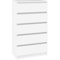 Maison Chic Cajonera de madera contrachapada blanco 60x36x103 cm