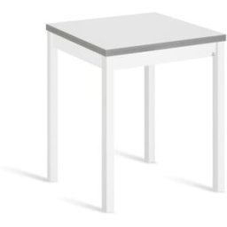 Portus Mesa cocina alta extensible libro 80(160)x80cm blanco pata blanco