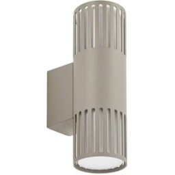 Lindby Lámpara de pared exterior de metal gris