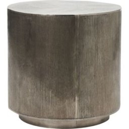 house doctor Mesa baja de aluminio plateado