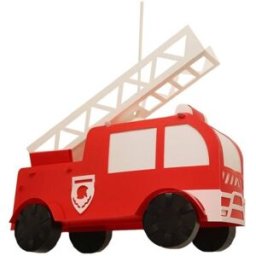 R&M Coudert Lámpara de techo infantil Camión de bomberos Rojo 38 cm
