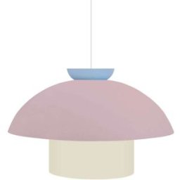 Tosel Suspensión metal multicolor pantalla rosa