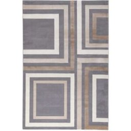 Carpet Living Alfombra de decoración en tela gris 160x230cm