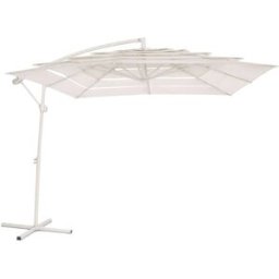 NIYLO Sombrilla de acero blanco 250x250x250 cm