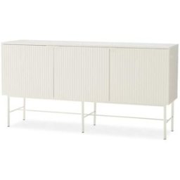 Koketto Home Aparador de 150 cm color blanco diseño acanalado