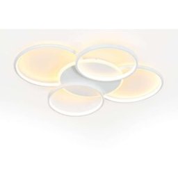 Nettlife Randles - plafón led de metal, color blanco, 67 cm
