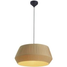 Nordlux Lámpara colgante natural negro con pantalla de algodón beige ø53