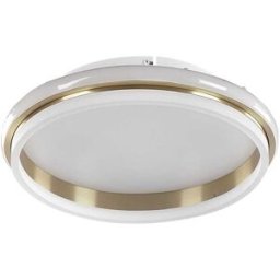 Beliani Lámpara led de techo metal dorado