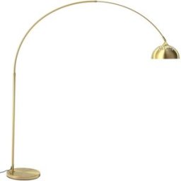 Tectake Lámpara de arco telescópico, retro, altura 187-206 cm, 60 w dorado