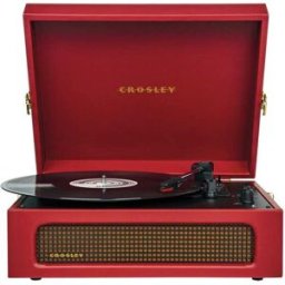 Crosley Tocadiscos portátil con bluetooth burdeos