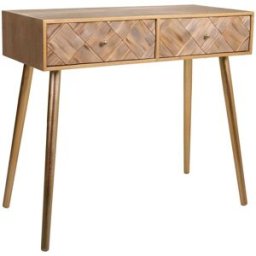 Wanderlust deco Recibidor-consola de madera marrón 88x41x79