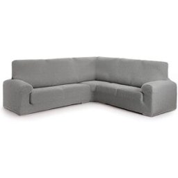 Eysa Funda de sofá rinconera 3+1 elástica gris claro 450 cm
