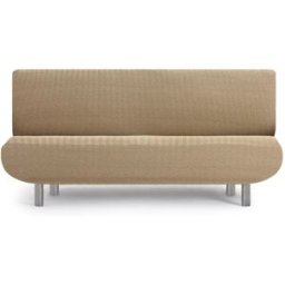 Eysa Funda de sofá 3 plazas clic clac bielástica beige 180 - 230 cm