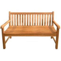 Axi Banco jardín teca 3 plazas marrón 150 cm