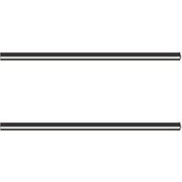 Nettlife Lawler - aplique de pared led de metal, negro, 100 cm, máx. 32 w