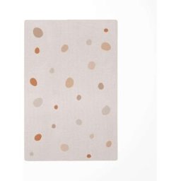 Decochic Alfombra de juego infantil lunares marrón 118x180cm
