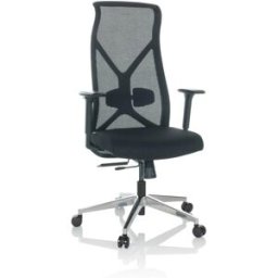 hjh OFFICE Silla de oficina profesional tela / tejido de malla negro