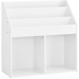 SoBuy Estantería infantil de 5 estantes blanco 68x30x68cm minimalista