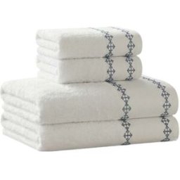 Sensei Maison Juego de baño de 6 piezas en algodón 550 g/m² índigo