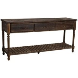 Wanderlust deco Recibidor-consola de madera envejecido de 184,5x50x86,8