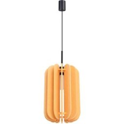 Sollux Lighting Lámpara colgante amarillo/negro fieltro/acero alt. 165 cm