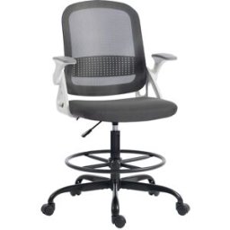 Homcom Silla de oficina 58x63x126 cm gris