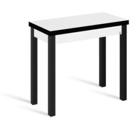 Portus Mesa cocina extensible libro 80x40(80) cm blanco pata negro