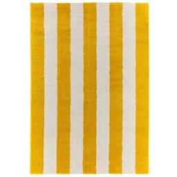 Nazar Alfombra amarilla y blanca a rayas - 120x160 cm