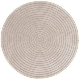 AFK Alfombra redonda de diseño con efecto relieve 160 x 160 cm