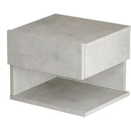 Venprodin Mesita de noche de pared luvio 35 cm piedra