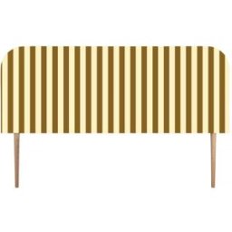 RNT by Really Nice Things Cabecero tapizado terciopelo a rayas 160x97cm