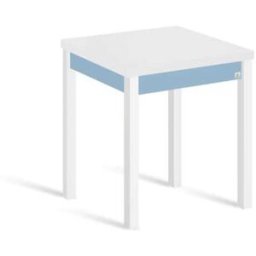 Portus Mesa cocina extensible libro 65(130)x65 cm azul pata blanco