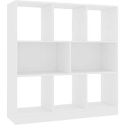 Maison Chic Estantería estantería librería madera blanco 97,5x29,5x100cm
