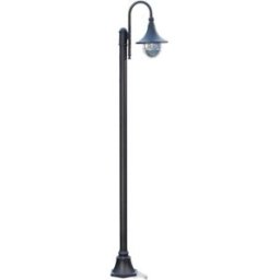 Lindby Farola exterior de aluminio negro