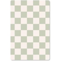 Decochic Alfombra de juego infantil cuadros verde 85x130cm