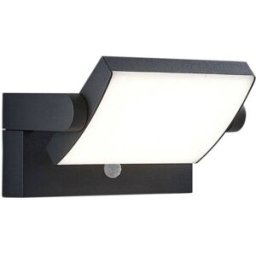 Lindby Lámpara de pared exterior de aluminio negro