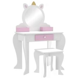 ZONEKIZ Tocador infantil 55x34x87 cm blanco